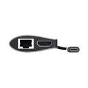Adaptador Trust Multipuerto Usb - C 7 en 1 (Hdmi, de red, lector de tarjetas, USB-C y USB) Ref 23775
