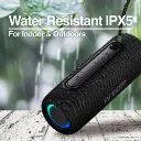Altavoz inalámbrico portátil con luces LED y resistencia al agua IPX5 Argom Radyon X32 negro A00686