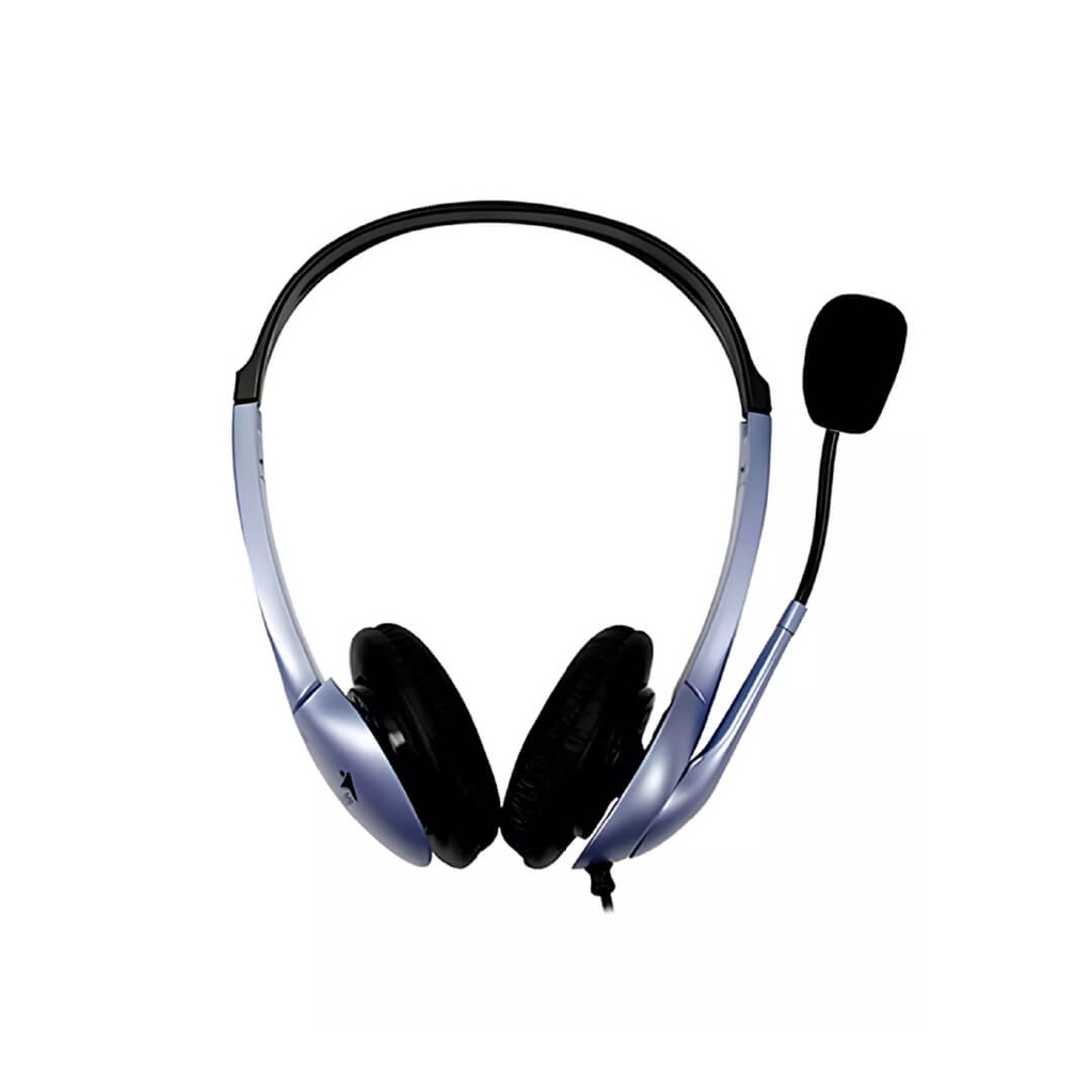 Audifono Diadema Genius HS-02B 2 Plug 3.5mm Azul/Negro
