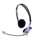 Audifono Diadema Genius HS-02B 2 Plug 3.5mm Azul/Negro