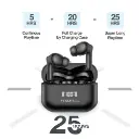 Auriculares estéreo inalámbricos BT con cancelación activa de ruido ANC Argom SkeiPods E86 negros A00667