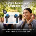 Auriculares estéreo inalámbricos BT con cancelación activa de ruido ANC Argom SkeiPods E86 negros A00667