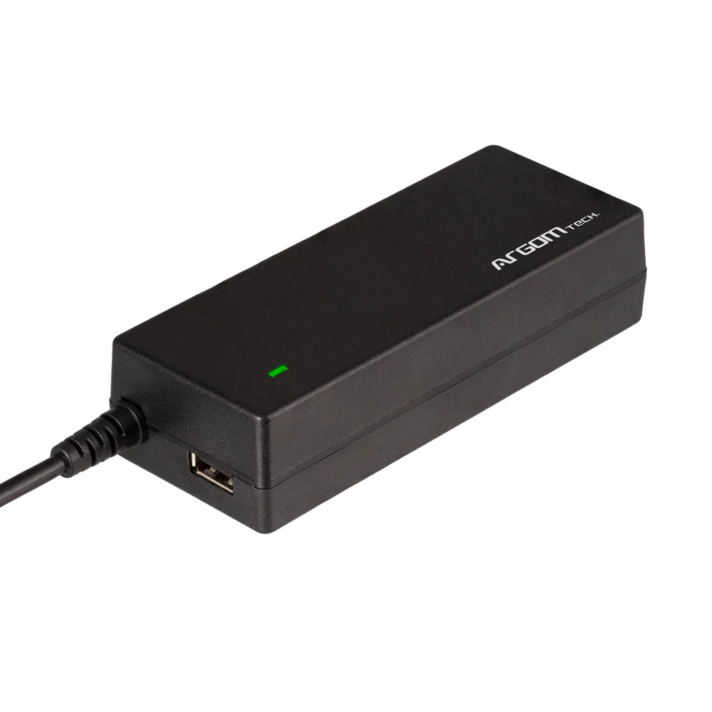 Cargador universal para portátiles 90W con detección automática Argom A00443