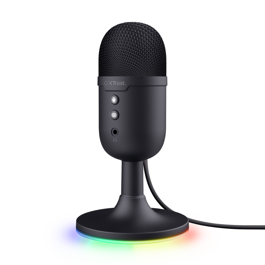 Micrófono Trust Gxt 234 Yunix Streaming Usb Negro 