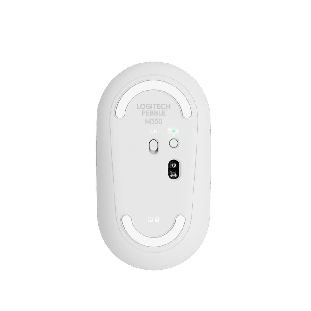 Mouse Logitech Pebble M350S 2 Blanco Inalambrico-Bluetooth