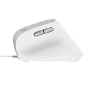 Mouse Trust Bayo II Alámbrico Diseño Vertical Blanco