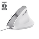 Mouse Trust Bayo II Alámbrico Diseño Vertical Blanco