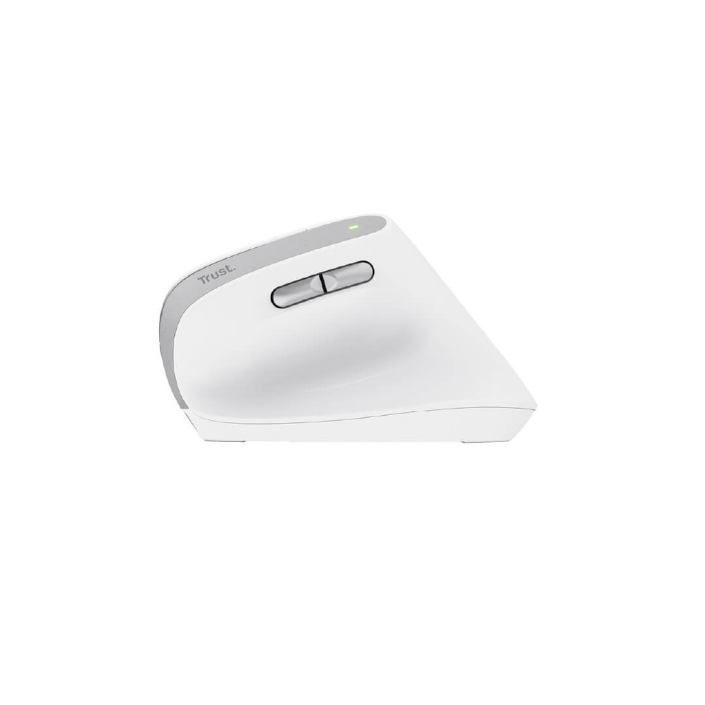 Mouse Trust Bayo II Inalámbrico Diseño Vertical Blanco