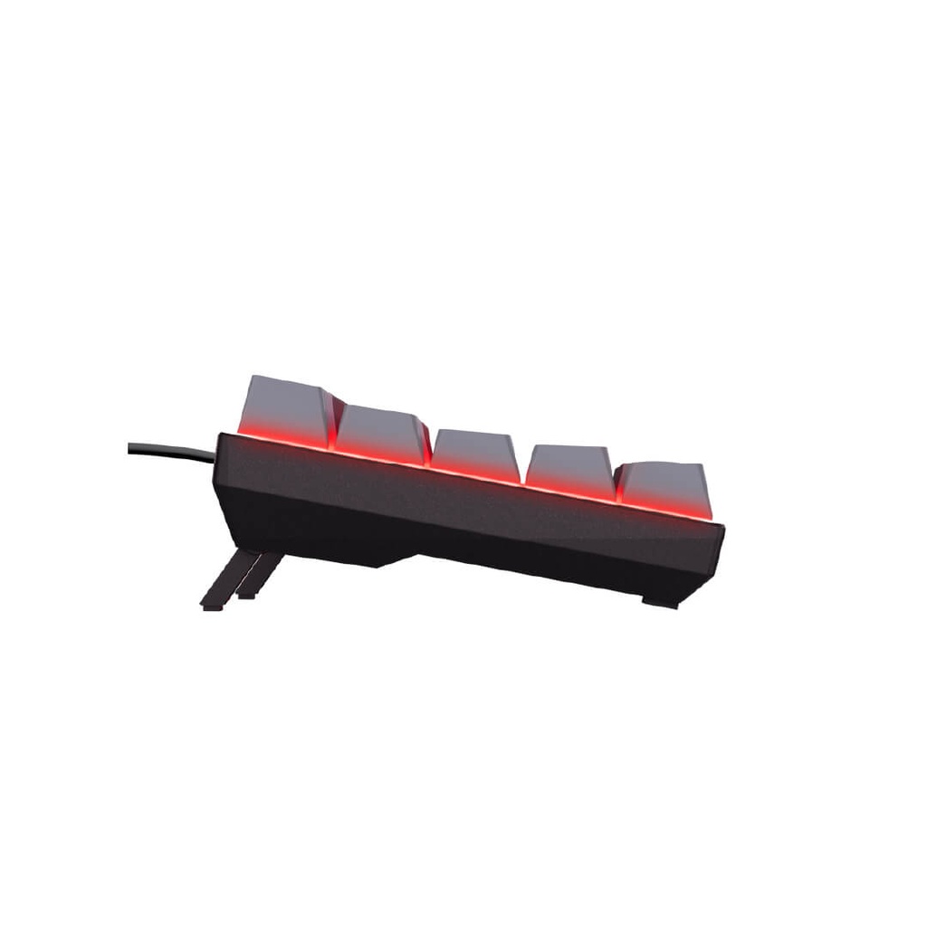 Teclado Gamer trust Gxt 867 Acira Mecanico 60% Negro