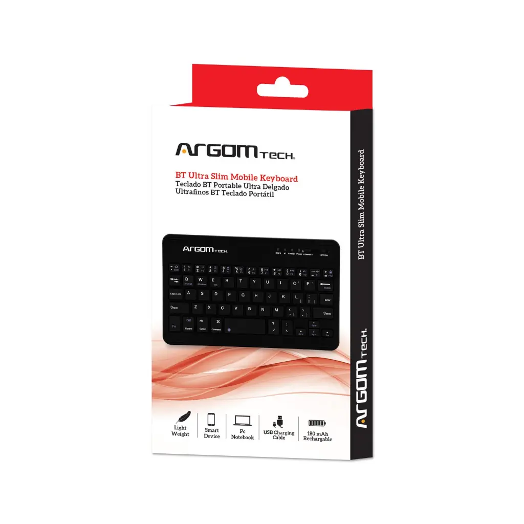 Teclado inalámbrico móvil ultradelgado BT Argom A00180
