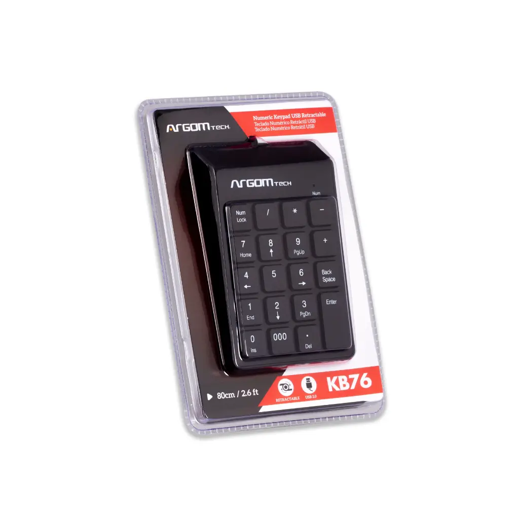 Teclado numérico retráctil USB Argom A00502