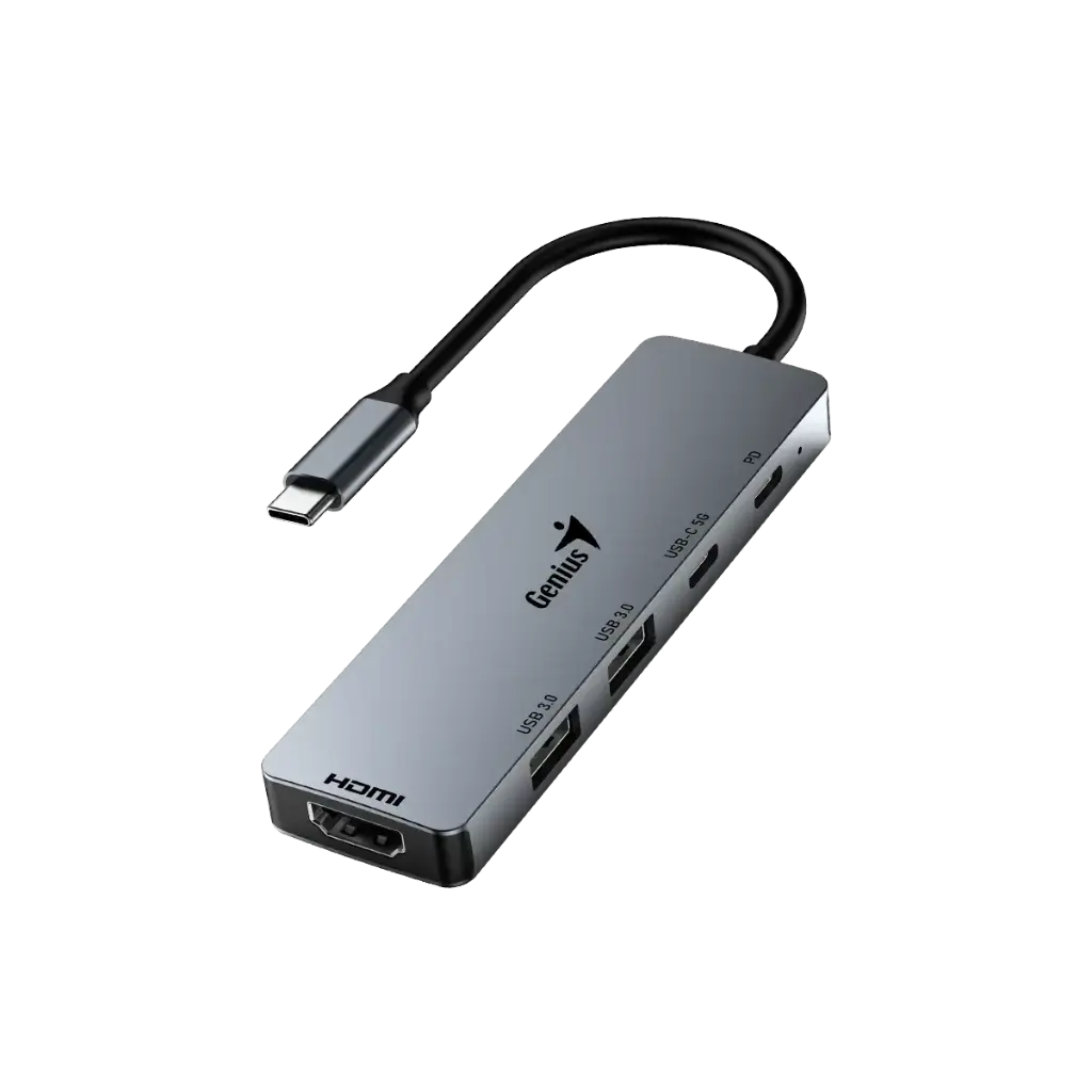Adaptador multipuertos 5 en 1 Genius HUB HU-500