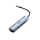 Adaptador multipuertos 5 en 1 Genius HUB HU-505 Ethernet