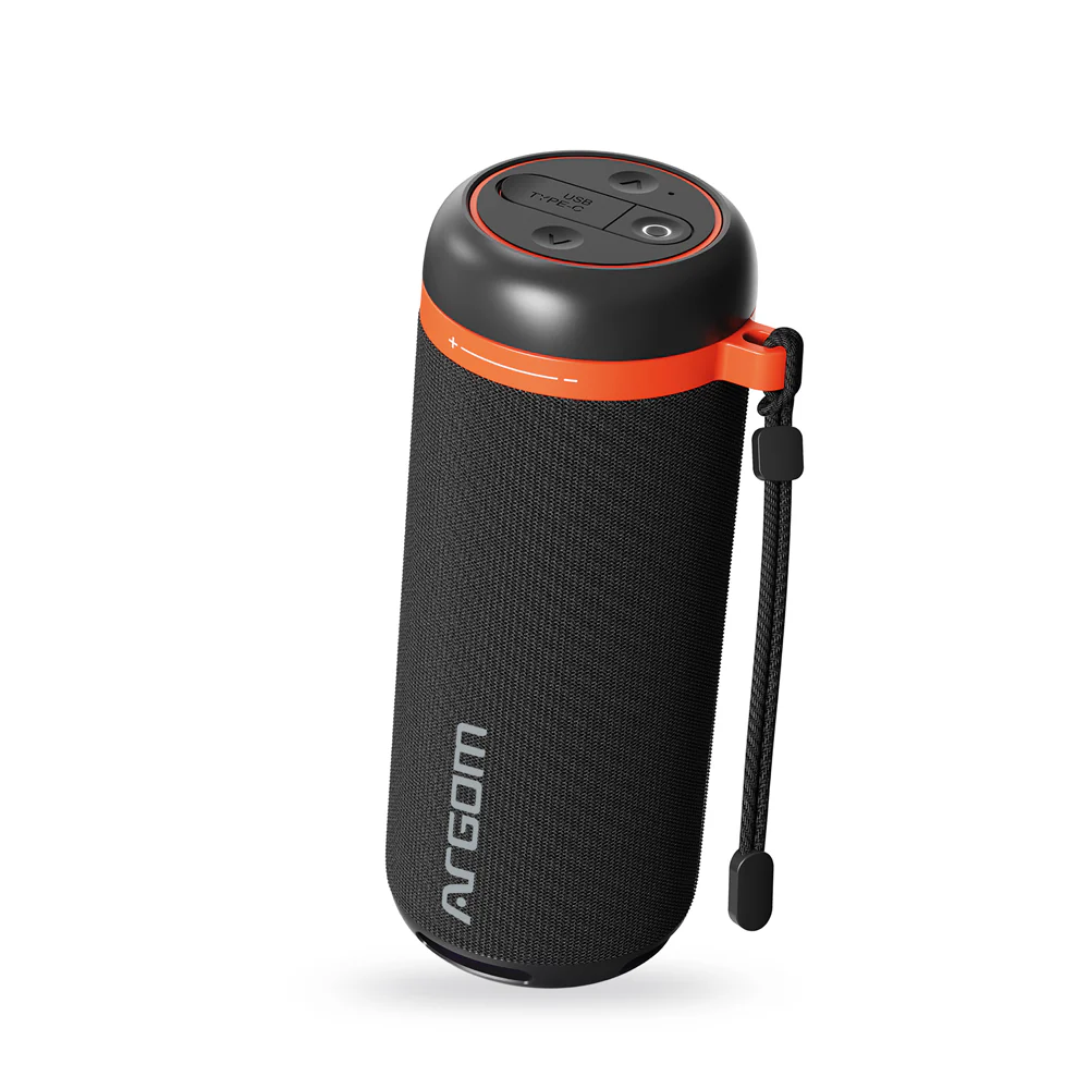 Altavoz inalámbrico portátil con resistencia al agua IPX3 Argom Radyon X10 negro A00738