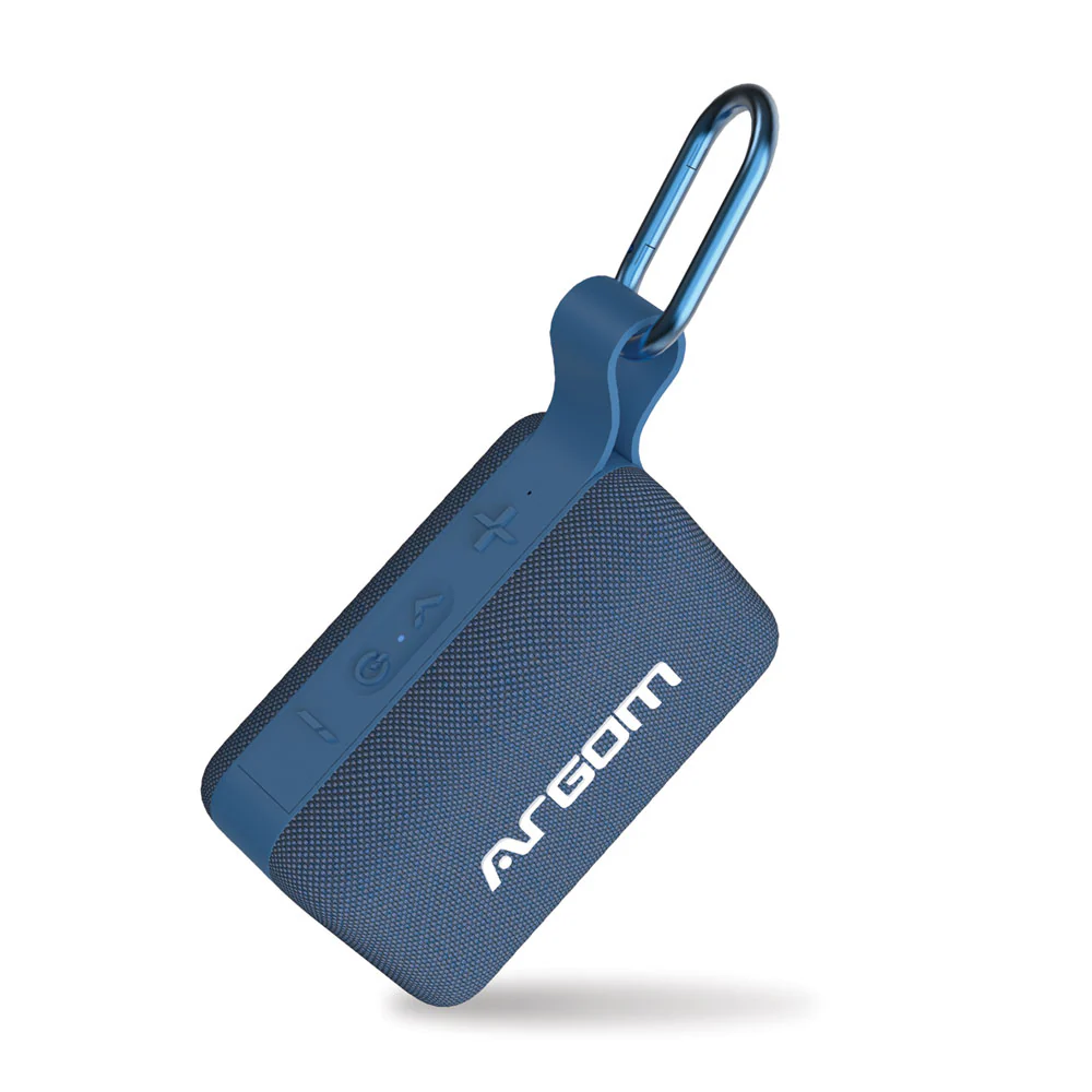 Altavoz inalámbrico portátil con resistencia al agua IPX5 Argom BoogieLink azul A00692