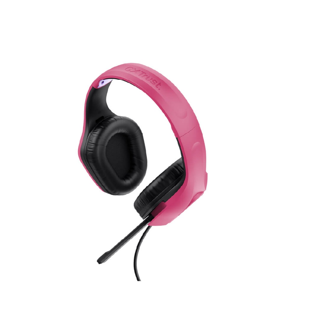 Audifono Diadema Trust Gxt 415p Zirox Rosada Gamer 3,5mm pc Nintendo Switch, Nintendo Switch Lite, PS4, PS5, Xbox Serie S, Xbox Serie X