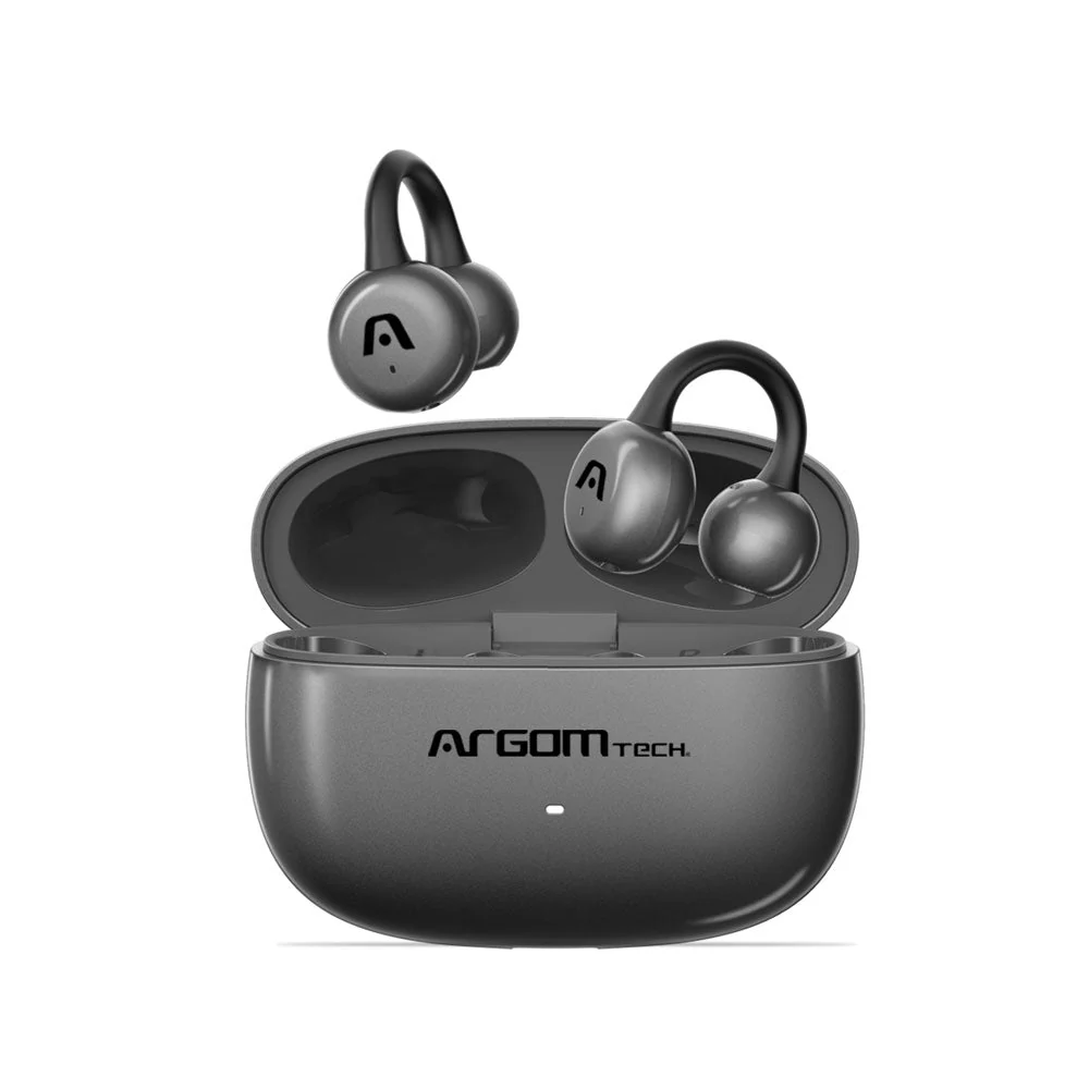 [21593] Auriculares TWS con diseño Open-Ear Clip-On Argom SkeiPods E40 gris A00784