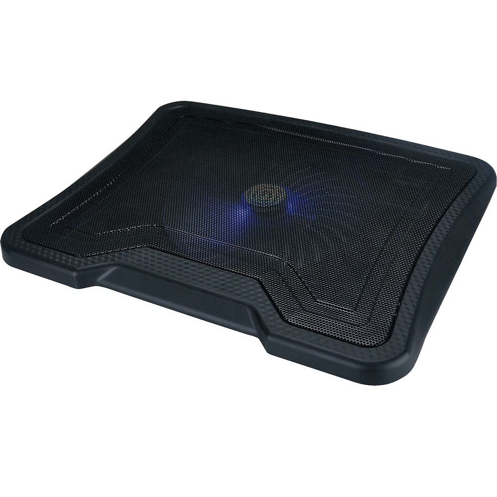 Base refrigerante 1 ventilador grande con luz LED azul Argom A00099