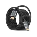 CABLR ARGOM DURA MAX 100W PD USB 3.2 GEN2 20GBPS DATA XFER 4K BRAIDED 1.8 MTS / 6FT BLACK 