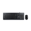 Combo Genius Teclado + Mouse KM-160 Negro Alambrico