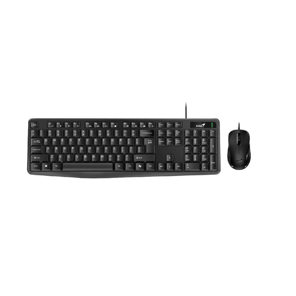 [19724] Combo Genius Teclado + Mouse KM-170 Negro Alambrico