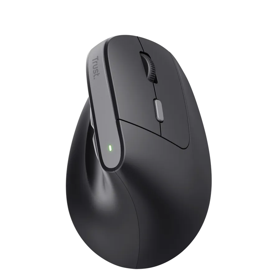 [20952] Mouse Trust Bayo II Inalámbrico Diseño Vertical con Batería de Litio Recargable