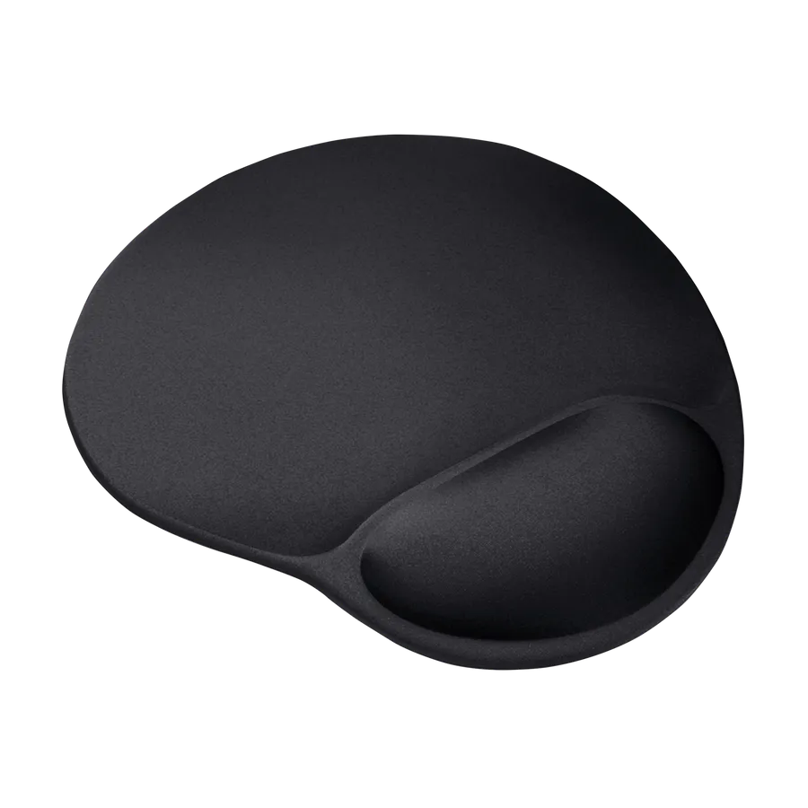 [14148] Pad Mouse Trust Gel Bigfoot Negro Con Soporte para Muneca