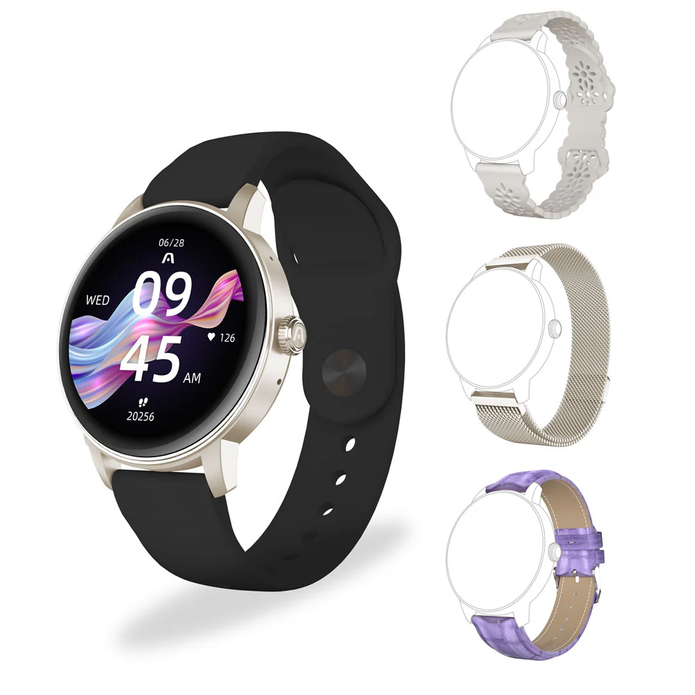 SMART WATCH ARGOM SKEIWATCH C30 W/ACCESORIES BEIGE  