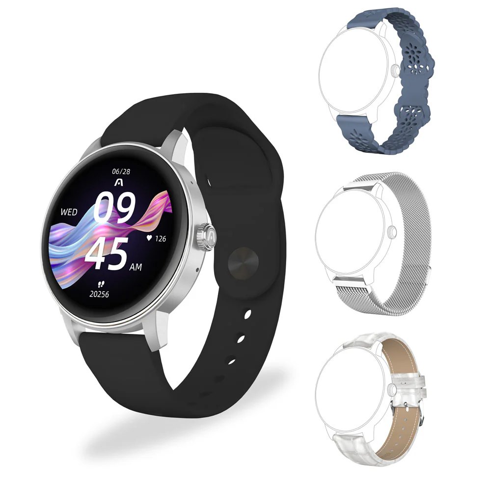 SMART WATCH ARGOM SKEIWATCH C30 W/ACCESORIES SILVER