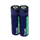  Baterías Recargables tipo C Trust 2 pilas - AA