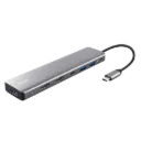 Adaptador Trust Dalyx multipuerto 7 en 1 Tipo C #25661