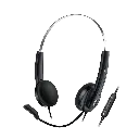 Audifono Diadema Genius HS-220U Usb con Microfono Negro 2 mts Cable
