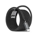 CABLE ARGOM DURA MAX 100W PD USB 4 40GBPS DATA XFER 8K BRAIDED 1.8 MTS / 6FT BLACK 