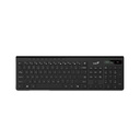 Teclado SlimStar Genius 7230 teclas tipo chocolate ergonómico color negro